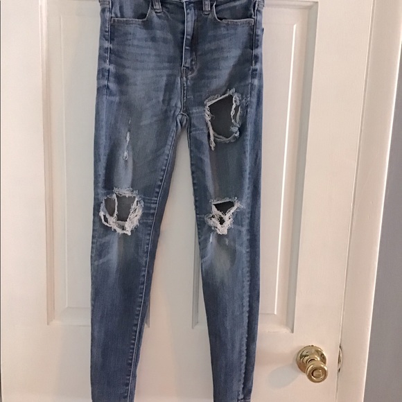 American Eagle SuperStretchX distressed Jeans - Picture 5 of 10